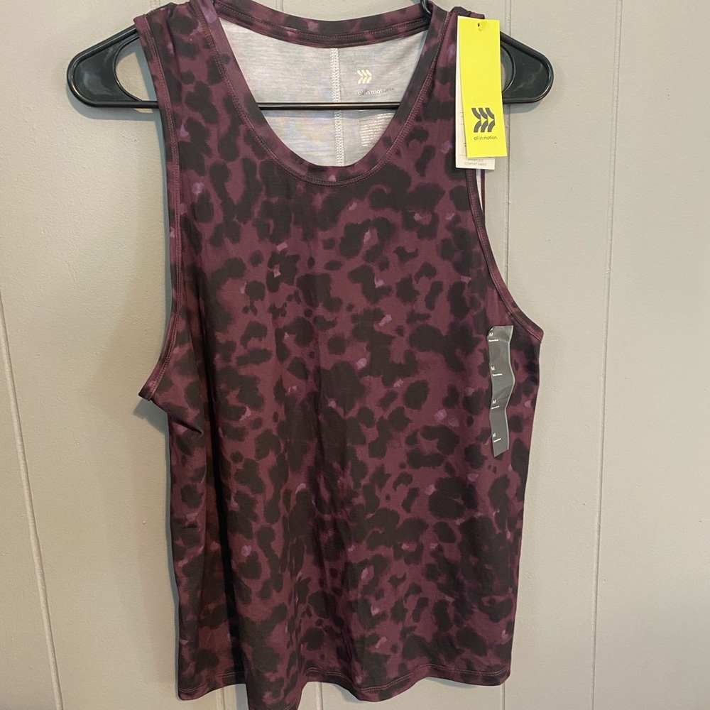 NWT Mulberry Leopard Athletic Tank
